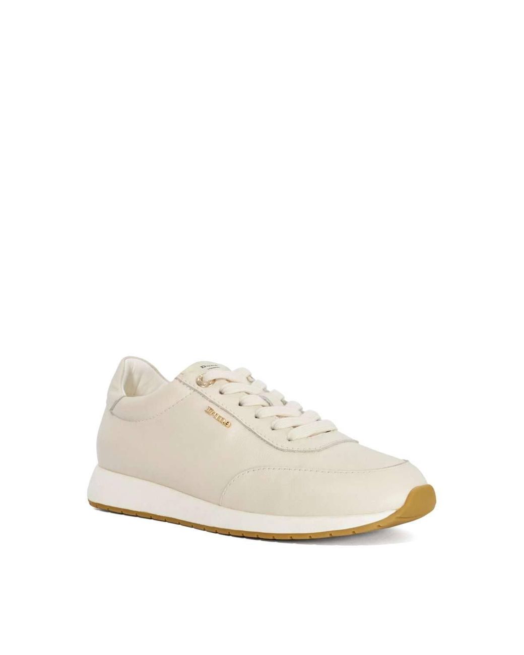 Dune White 'Ettah' Leather Trainers