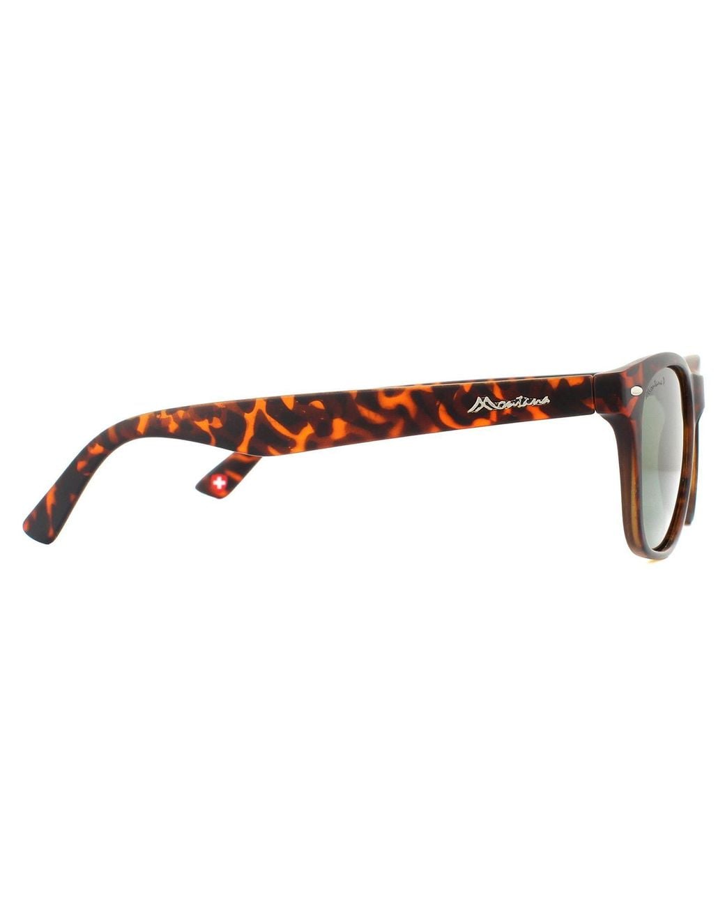 Montana Green Rectangle Matte Turtle Rubbertouch G15 Polarized Sunglasses