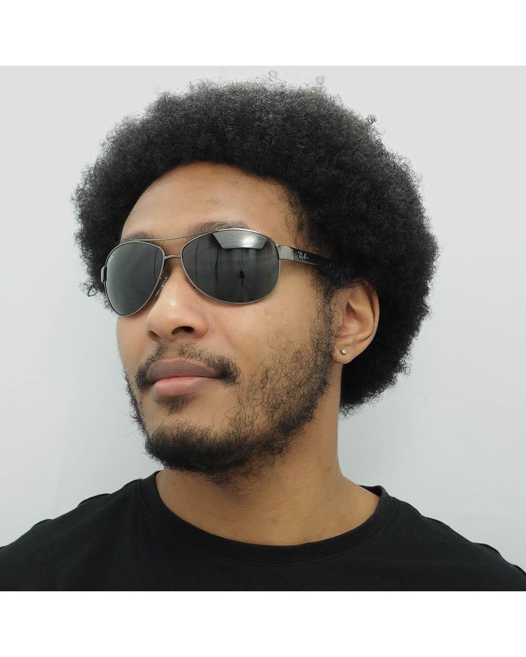 Ray-Ban Green Aviator Gunmetal Sunglasses for men