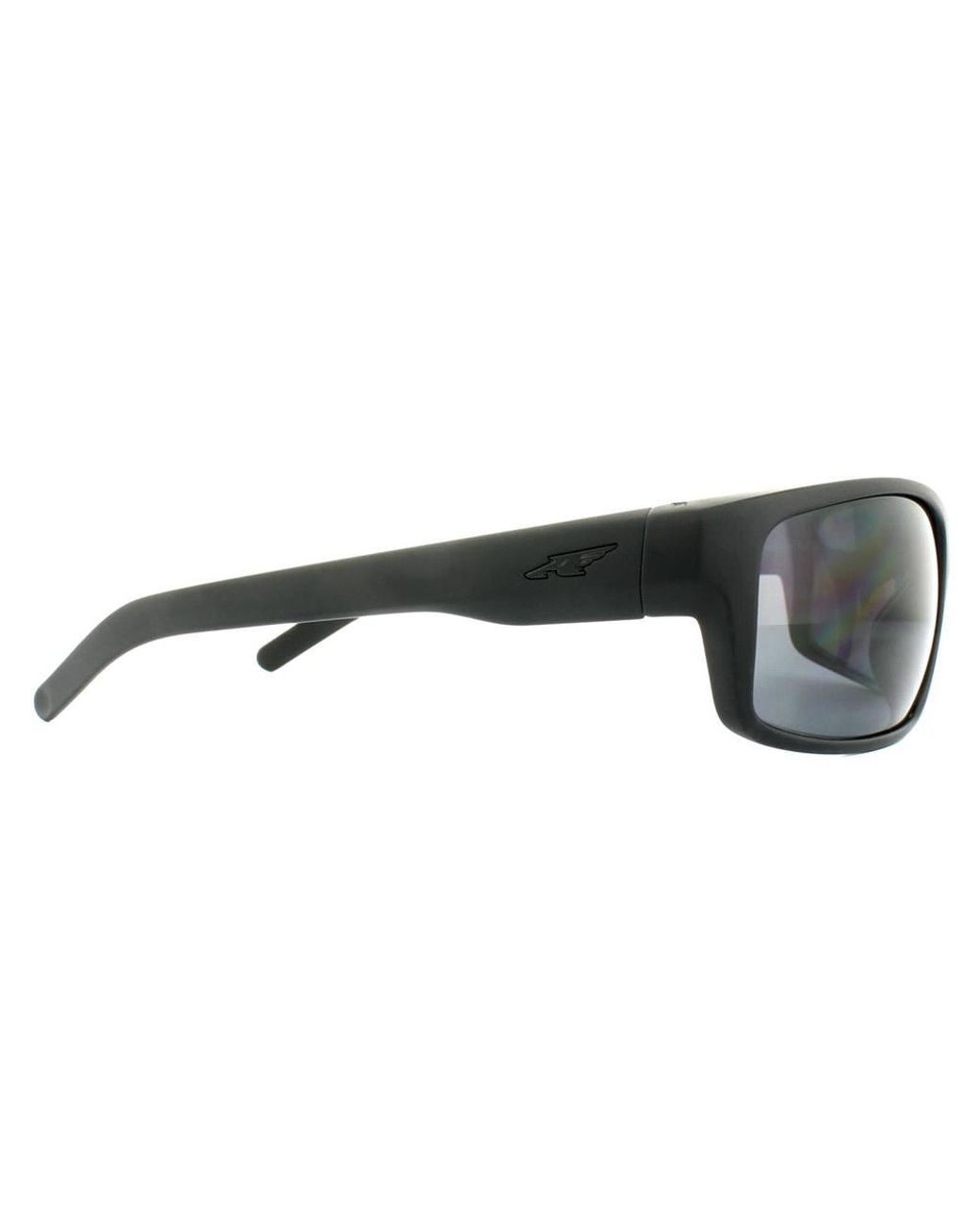 Arnette Gray Wrap Fuzzy Polarized Sunglasses for men