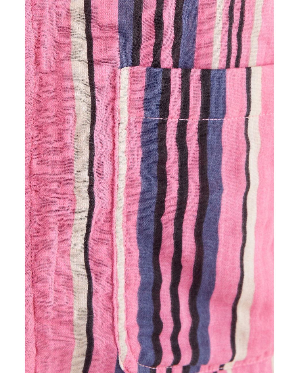 Nasty Gal Pink Stripe Tie Front Vest