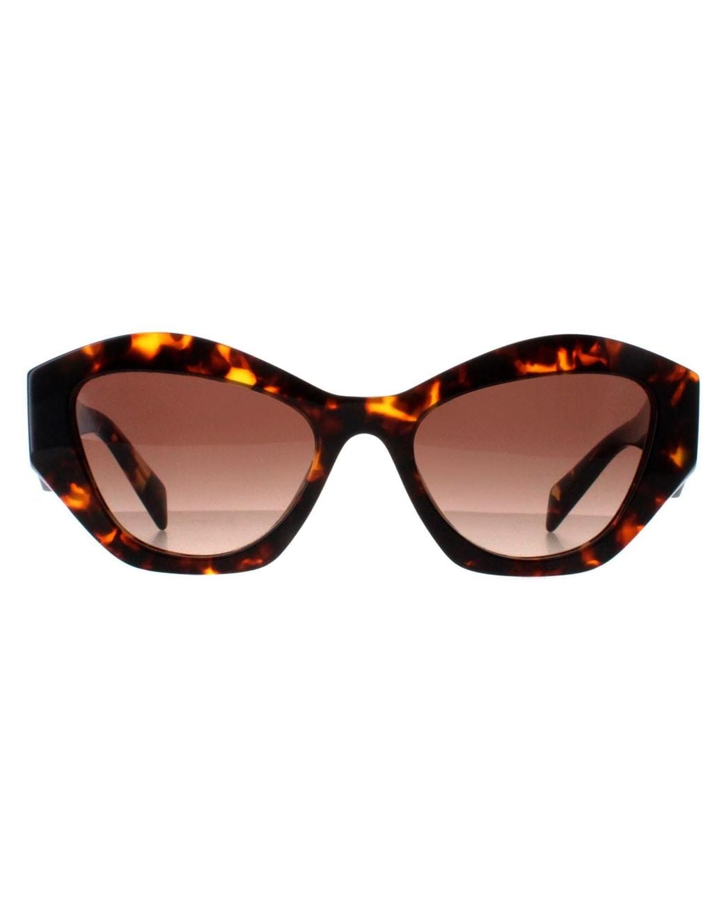 Prada Brown Rectangle Honey Havana Gradient Pr07Ys