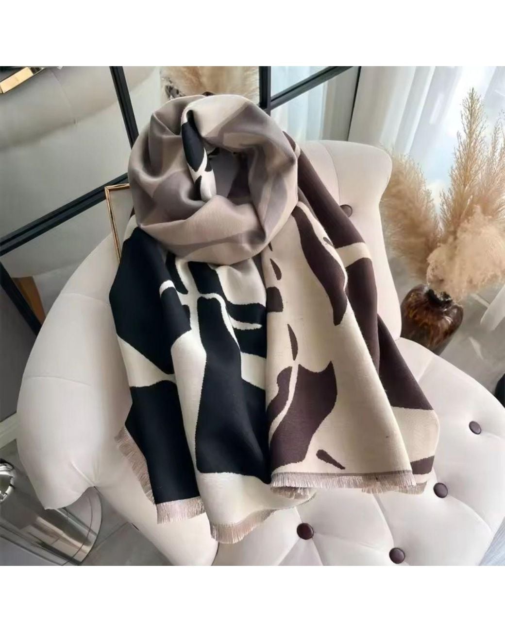 Lemon Daisy Accessories Brown Zina Scarf Shawl