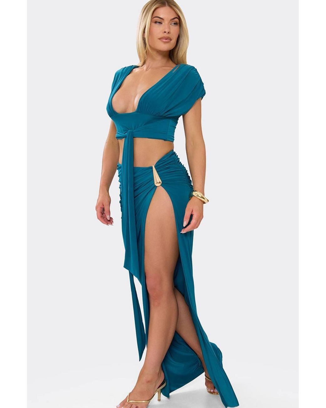 EGO Blue Maxi Skirt