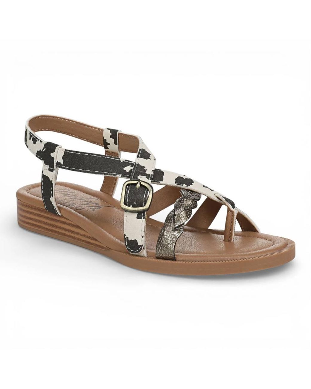 TruClothing Brown Micro Wedge Strappy Sandals