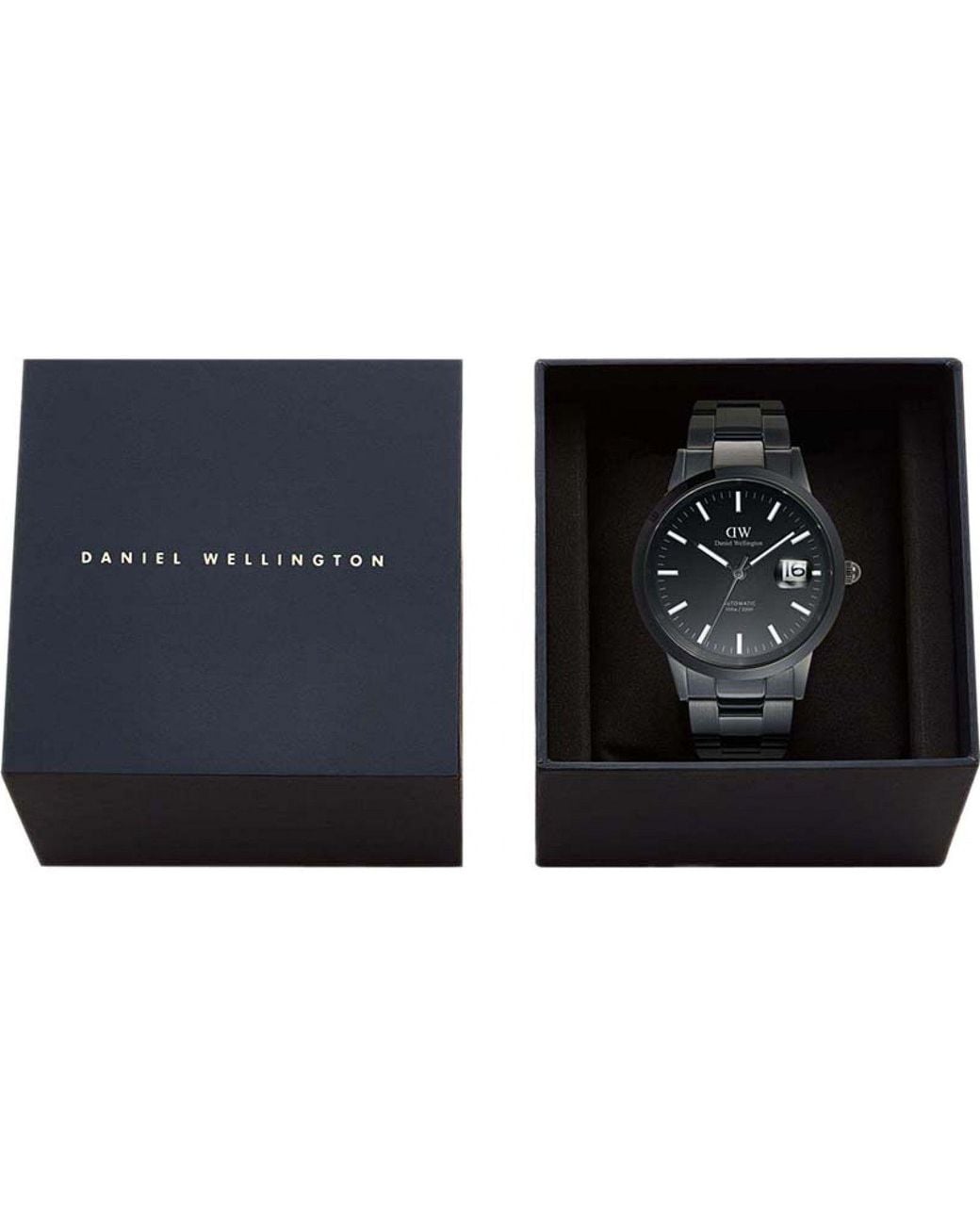 Daniel Wellington Black Dw00100753 Iconic 40Mm Automatic Watch for men