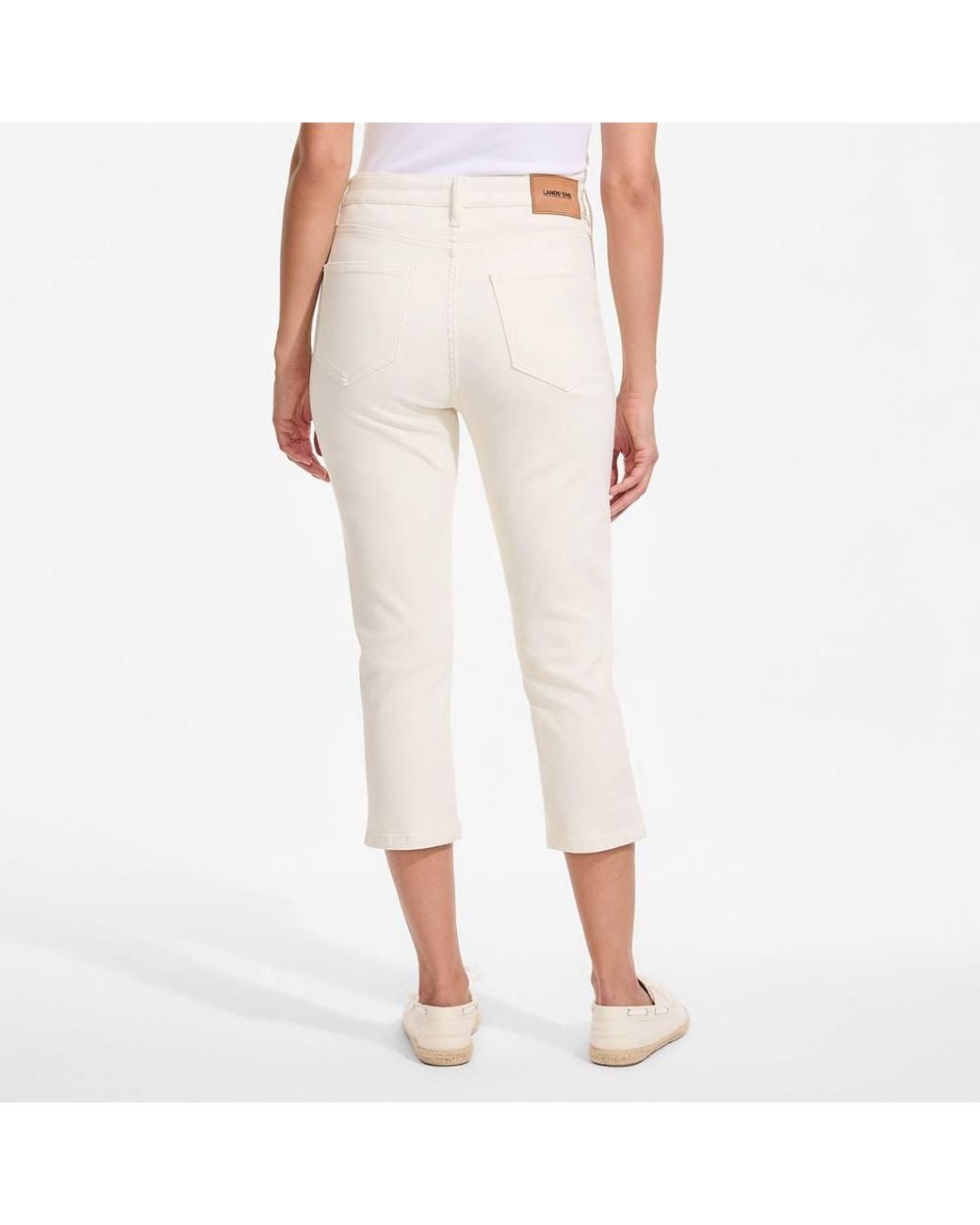 Lands' End Blue All-Day Coolmax Capri Jeans