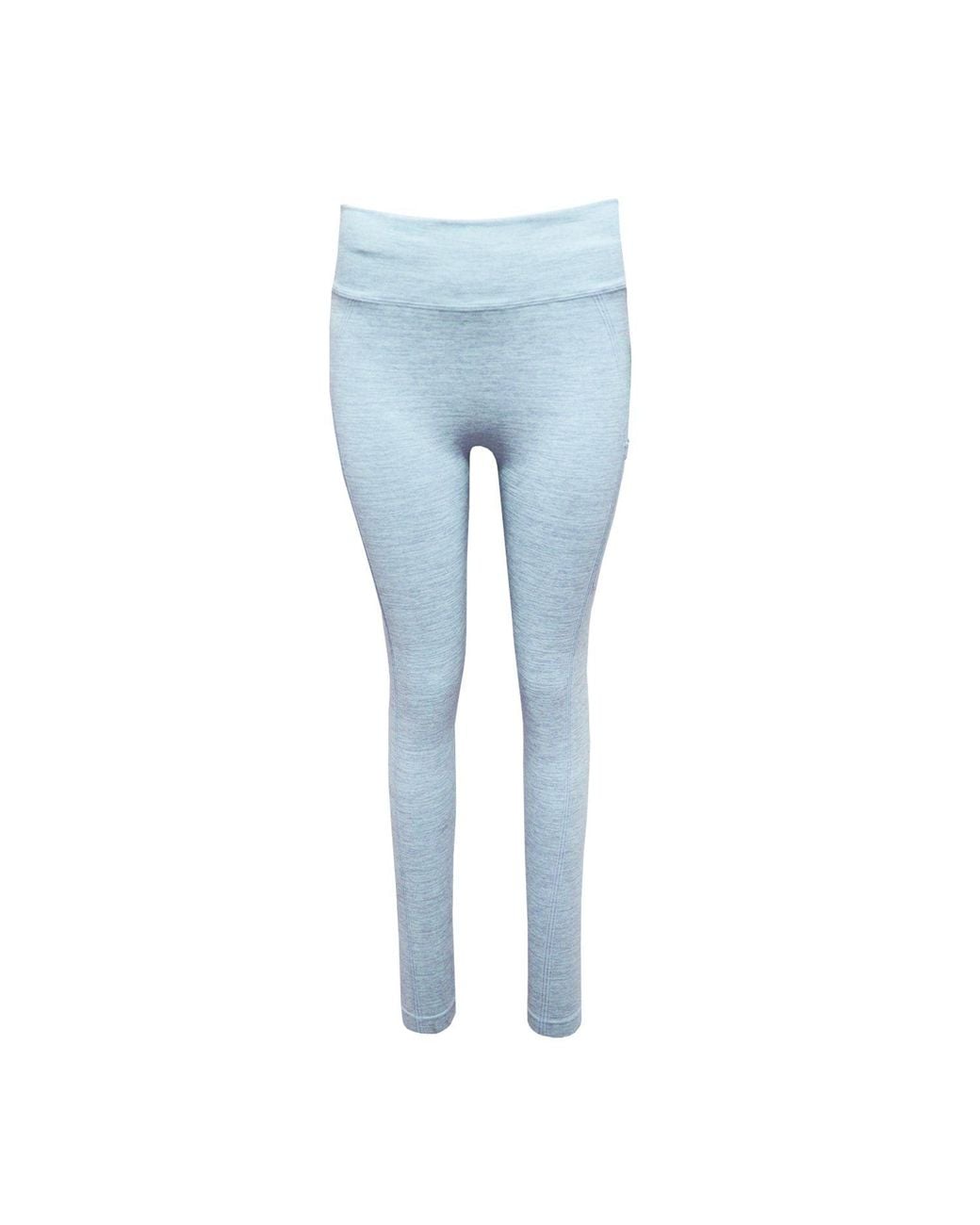 Tridri Blue Melange Sculpted Seamless 3D Leggings