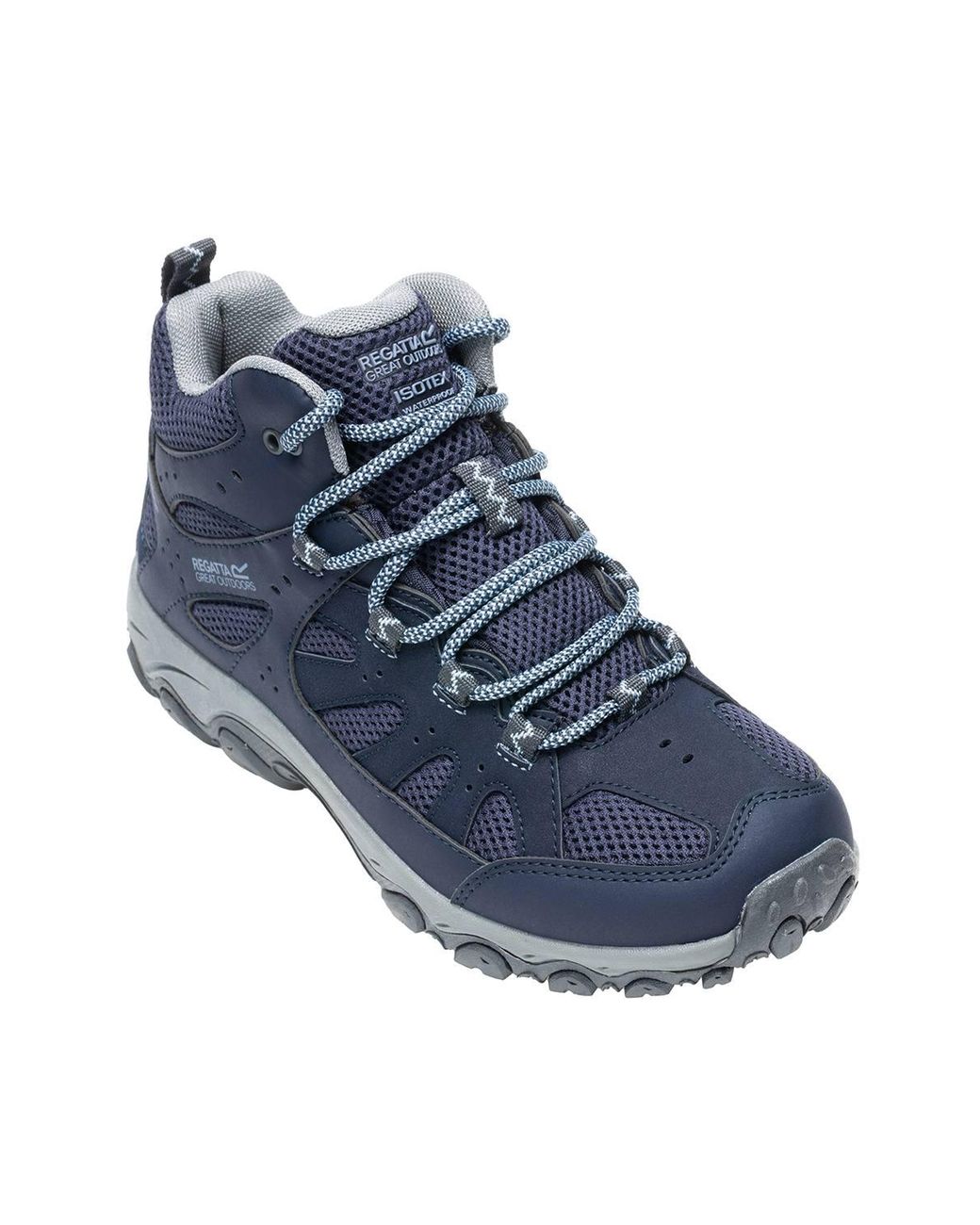 Regatta Blue Edgepoint Waterproof Breathable Mid Walking Boots