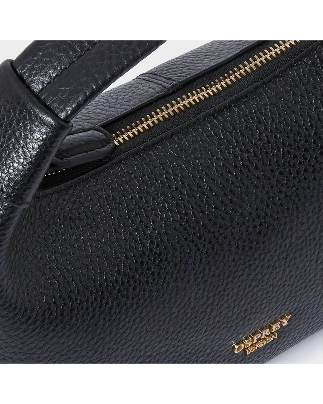 Osprey Black The Alpha Leather Grab & Crossbody Bag