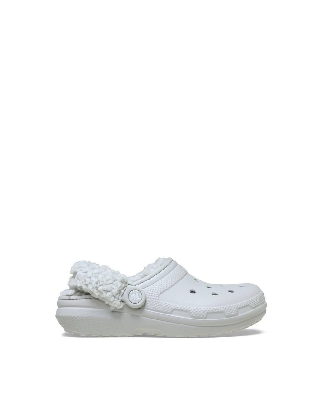 CROCSTM White Classic Fleece Lined Clog for men