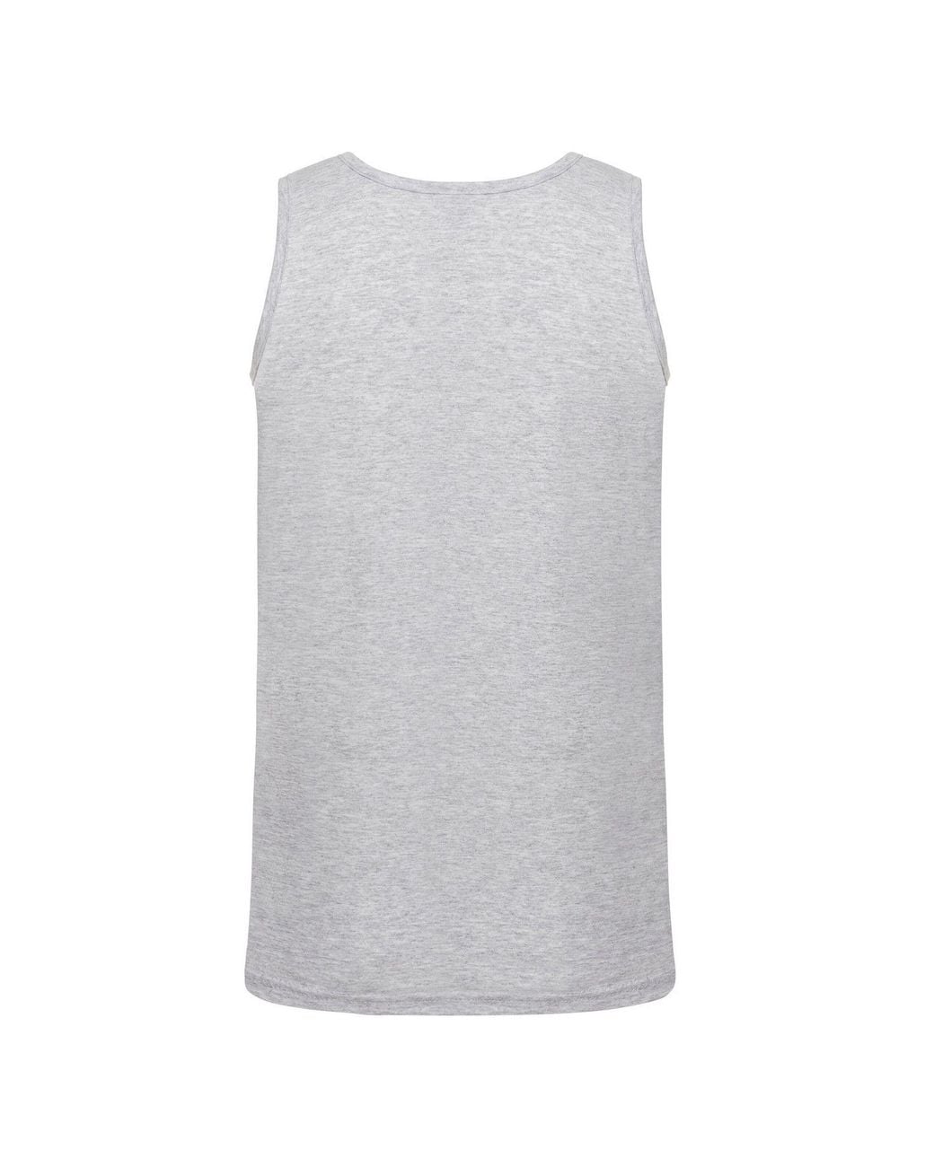 Fruit Of The Loom Gray Valueweight Athletic Tank Top for men