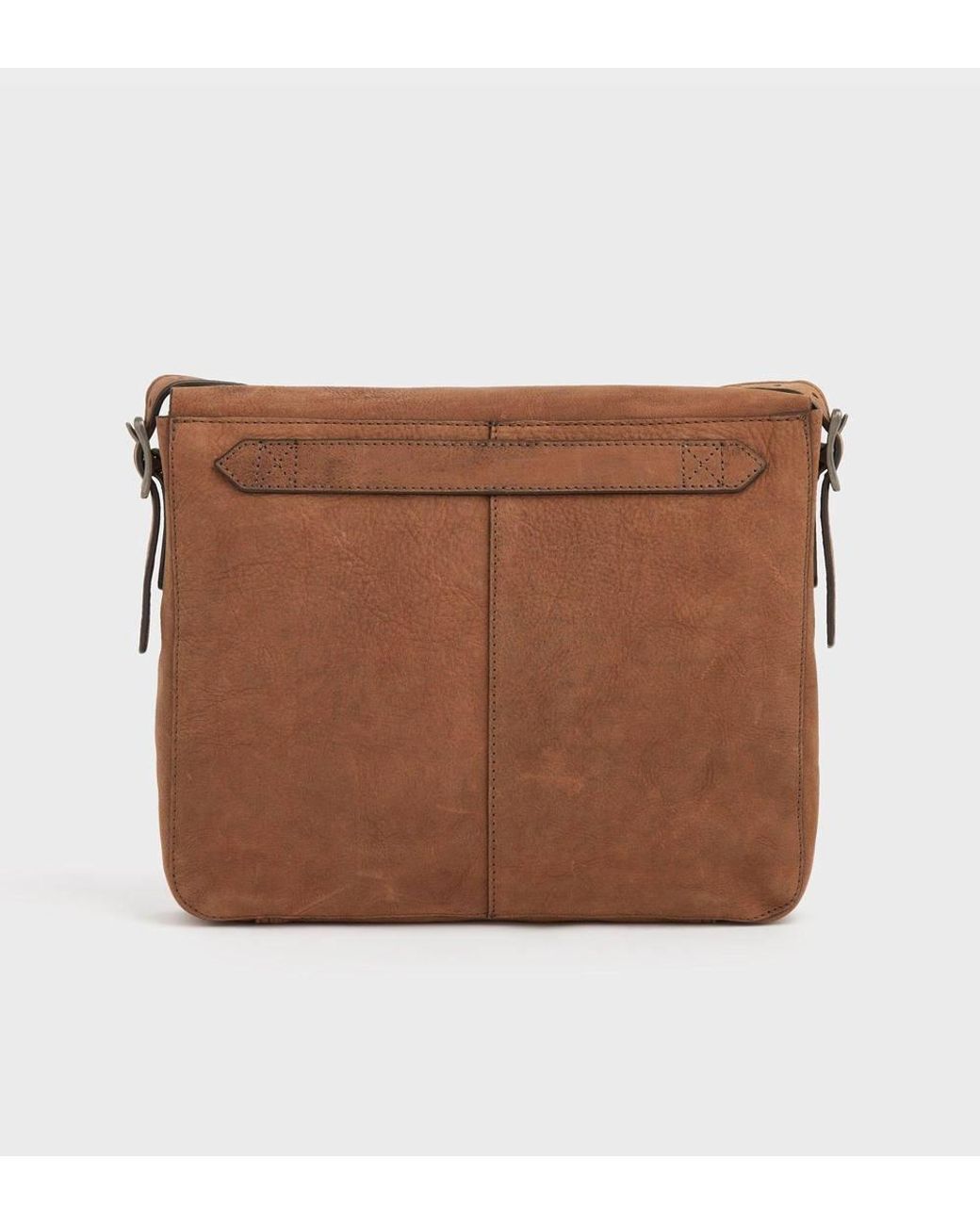 Osprey Brown The Clayton Leather Satchel Bag for men