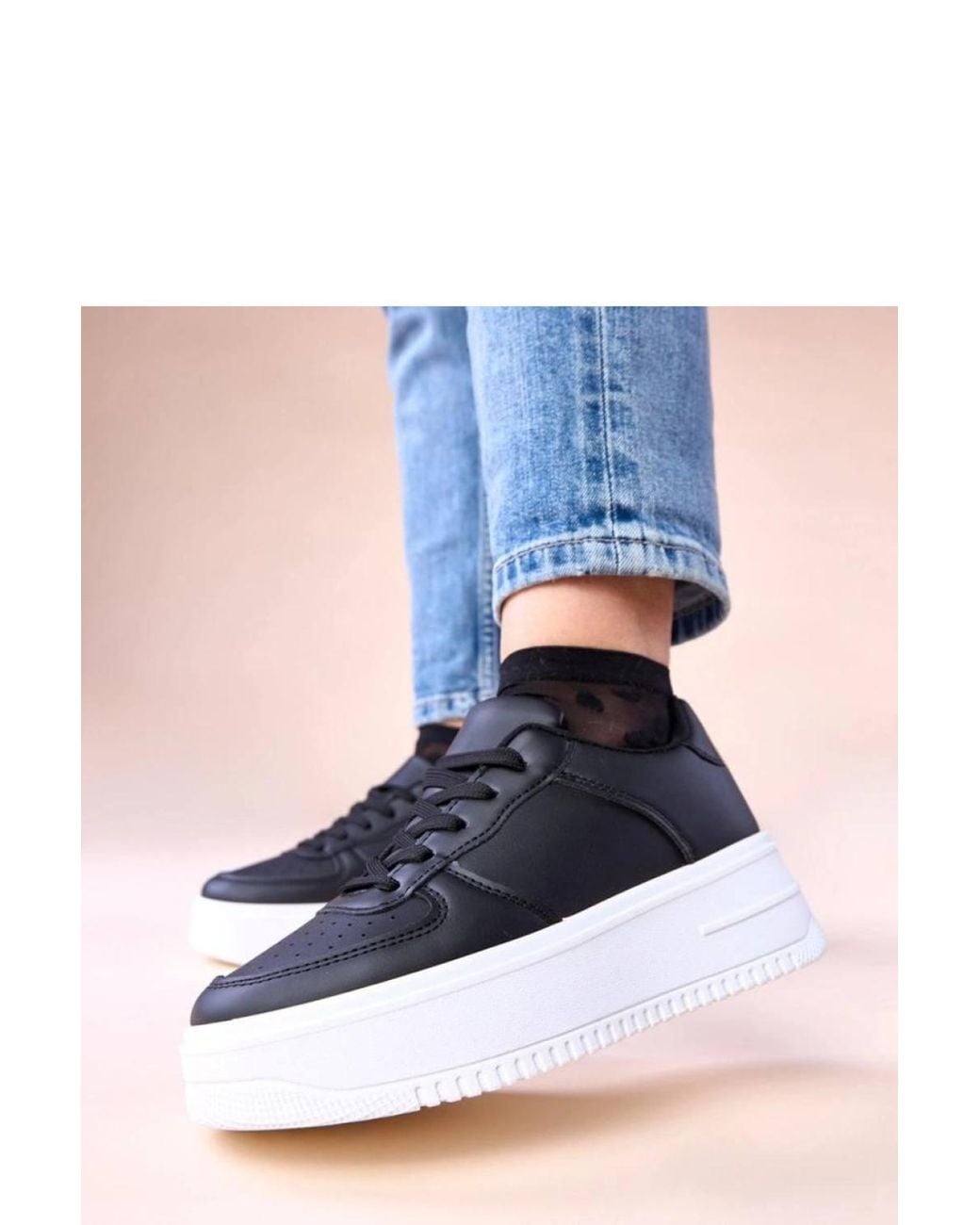 Love Lace Blue Avita Platform Sneakers With Cushioned High Sole For Comfort