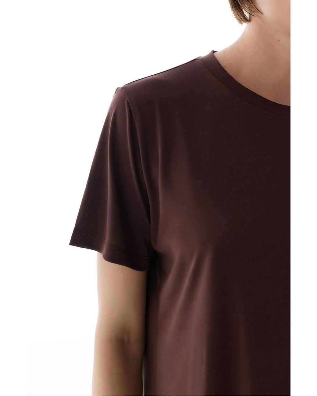 Penti Brown Modal T-Shirt Crew Neck