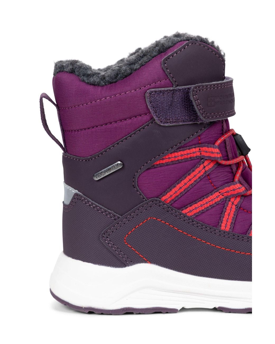 Mountain Warehouse Purple 'Denver' Outdoors Waterproof Winter Eva Footbed Snow Boots