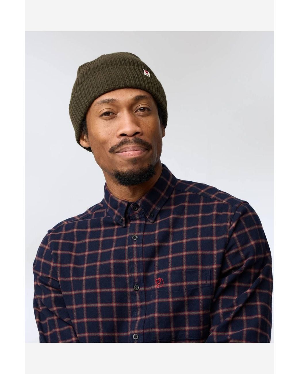 Fjallraven Blue Classic Style Long Sleeve Collared Regular Fit Shirt for men
