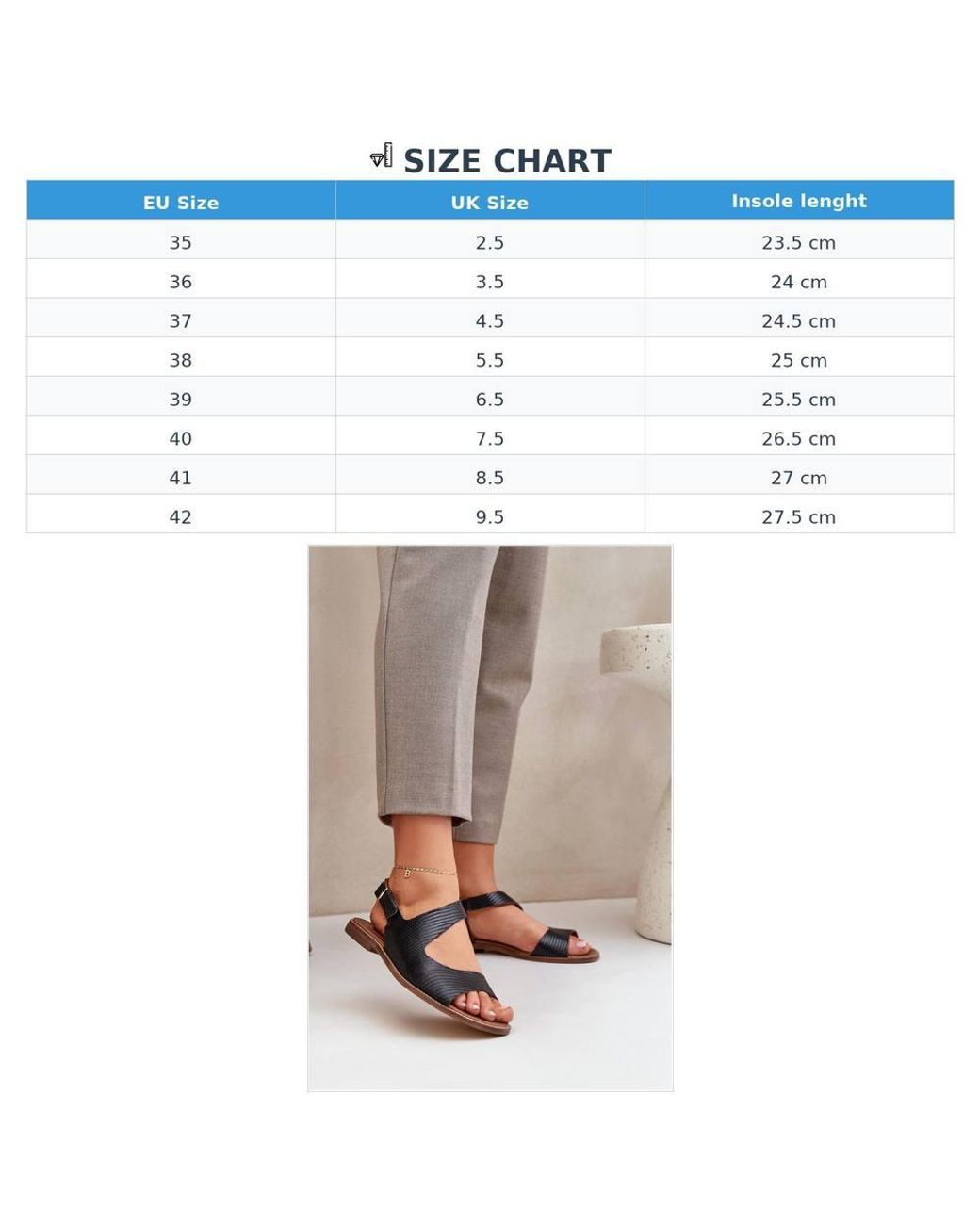 Love Lace Natural Leather Sandals With Buckle & 0.5Cm Heel