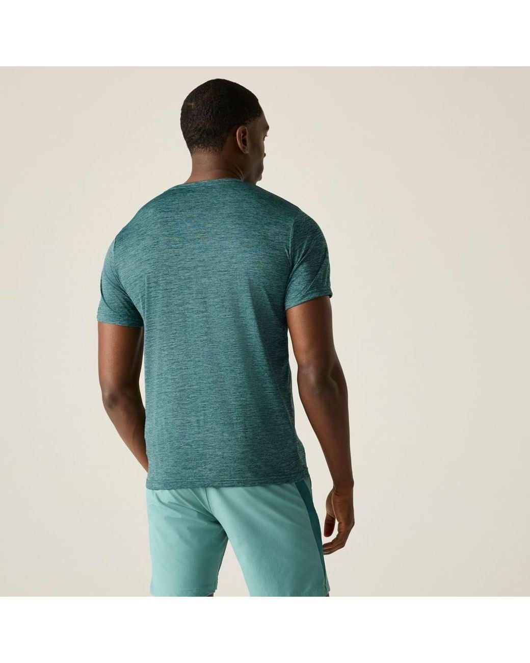 Regatta Green Fingal Edition Short Sleeved Marl T-Shirt for men