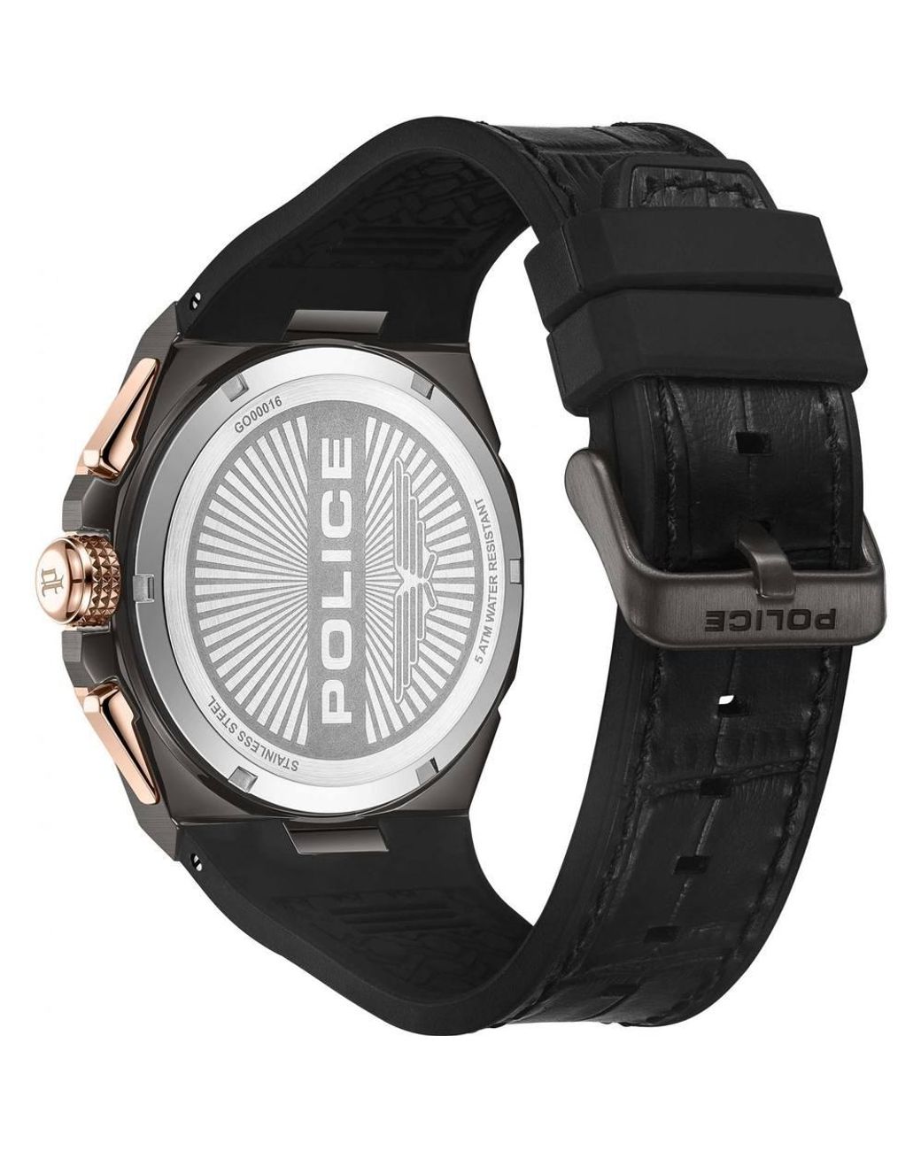 Police Black Pewgo0001602 Juneau 44Mm Quartz Watch for men