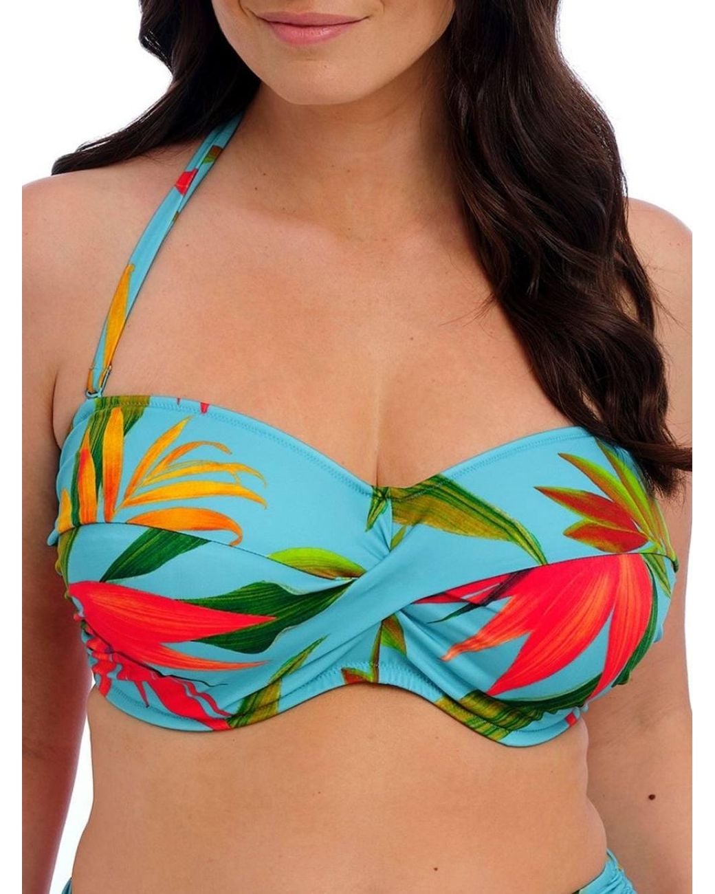 Fantasie Blue Pichola Bandeau Bikini Top