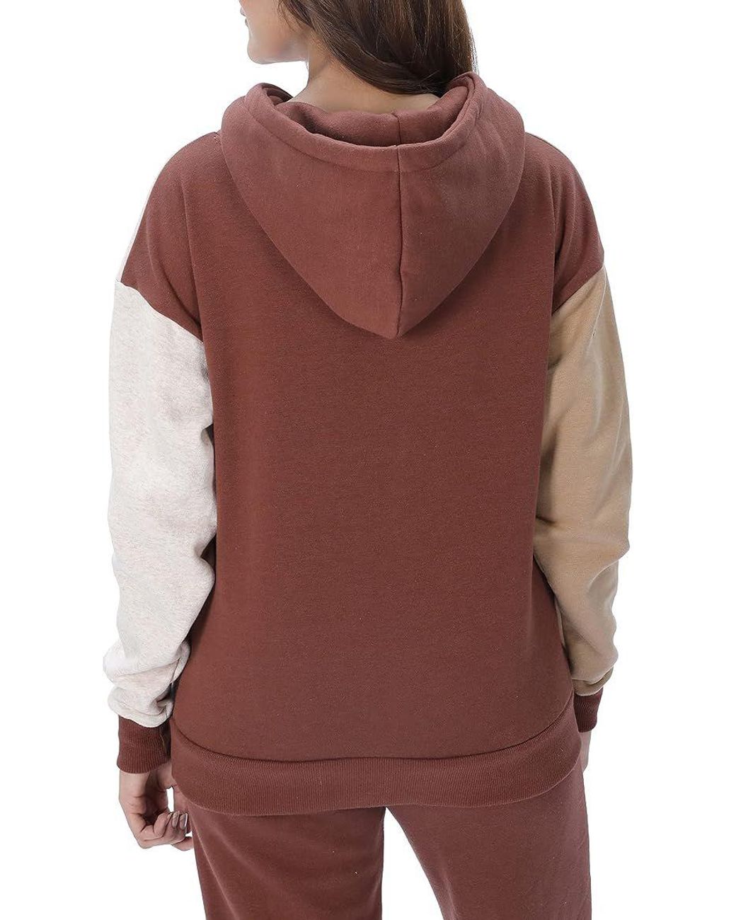 Smart Living Red Stylish Polycotton Pullover Patchwork Hoodie Jacket