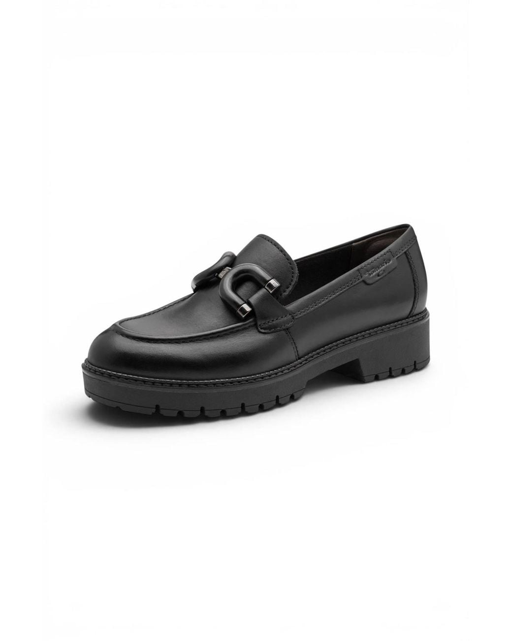 Infinity Leather Black Tamaris Leather Loafer Comfort Shoes