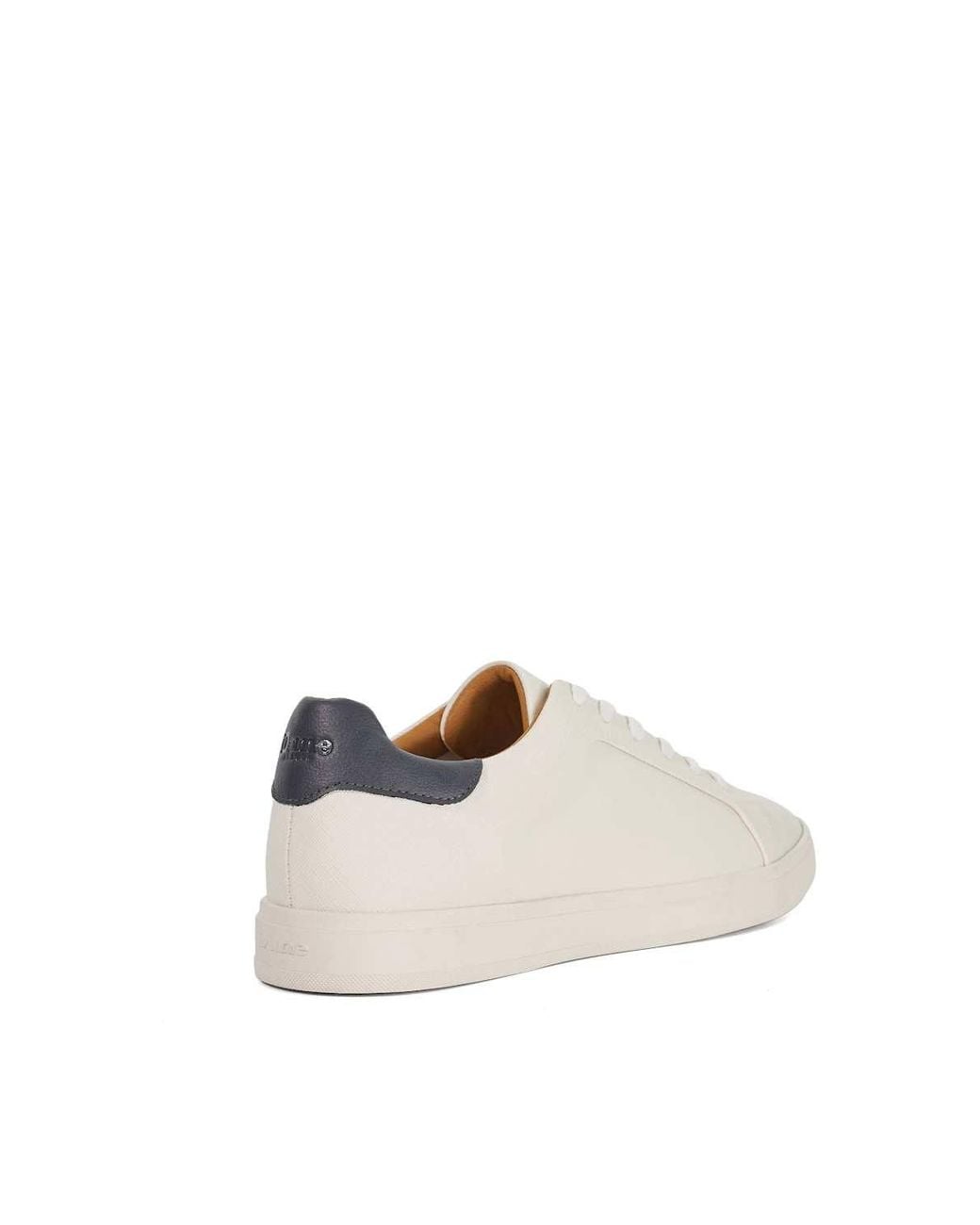 Dune White 'Traces' Trainers for men