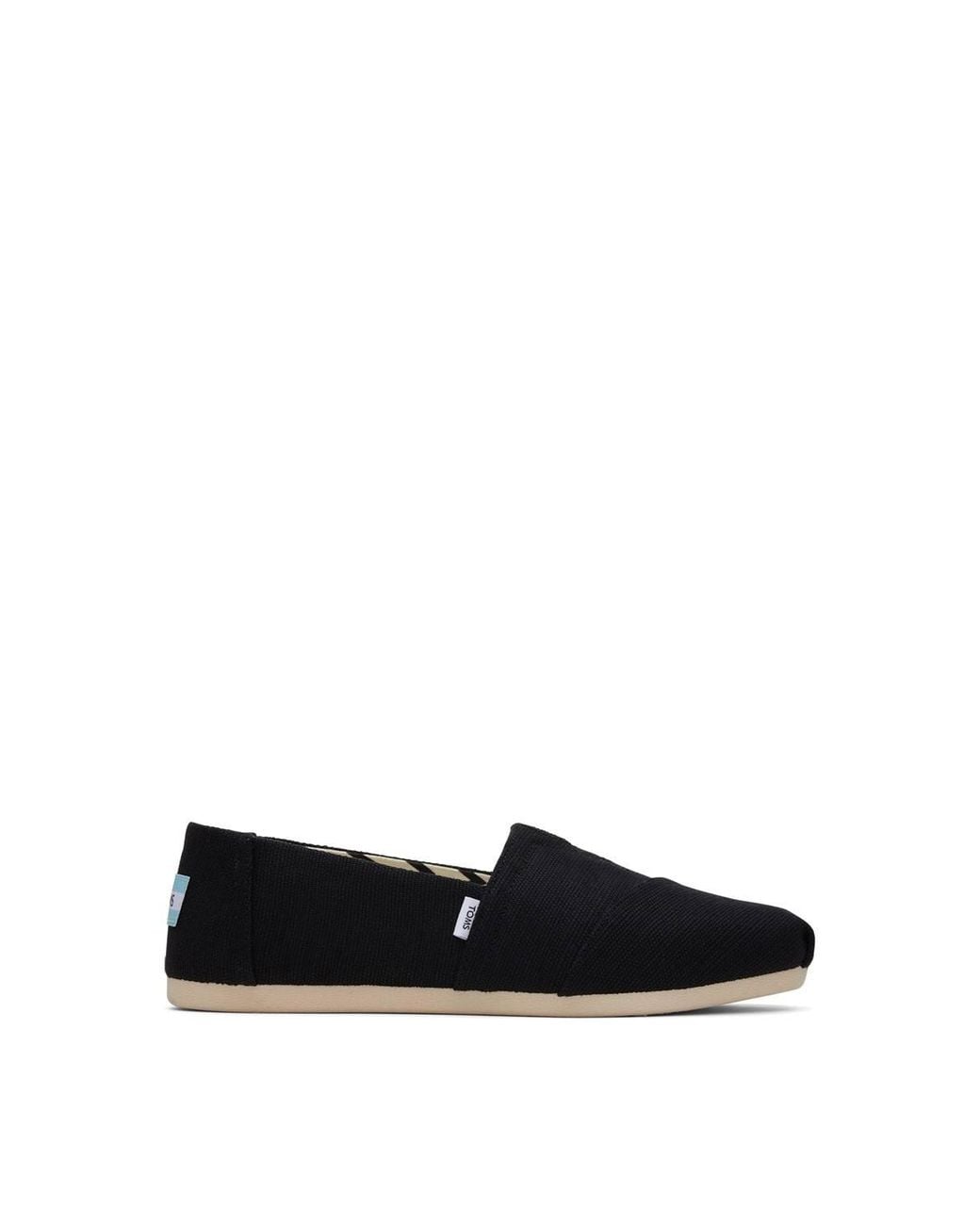 TOMS Black Alpargata Slip On Shoe