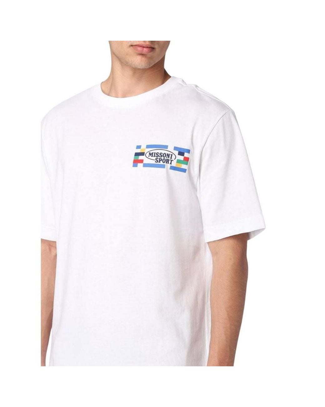 Missoni White Short-Sleeved T-Shirt for men