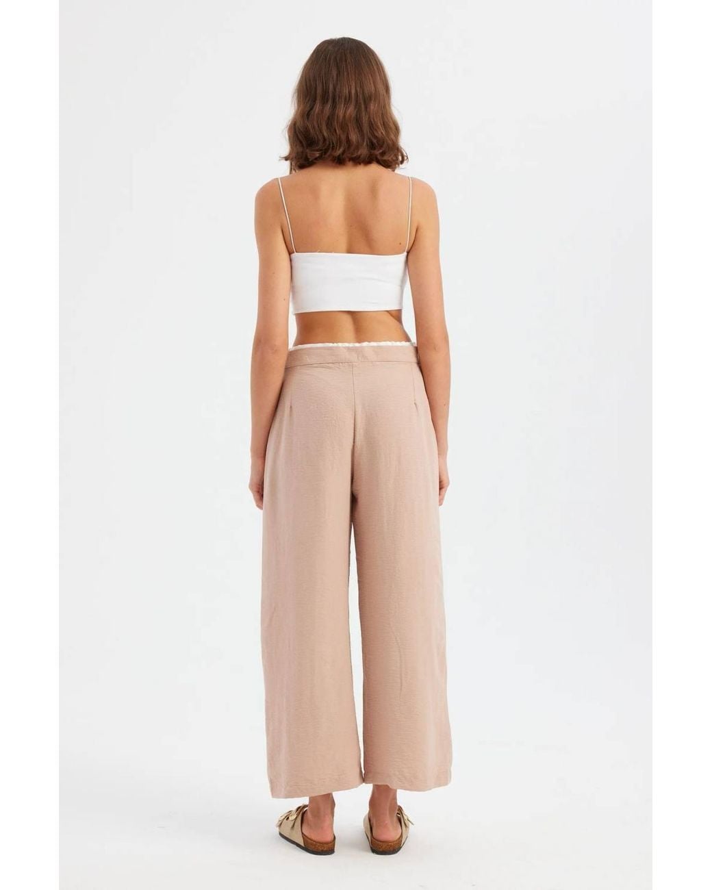 Hiccup Multicolor Wide-Leg Low-Rise Trousers With Drawstring
