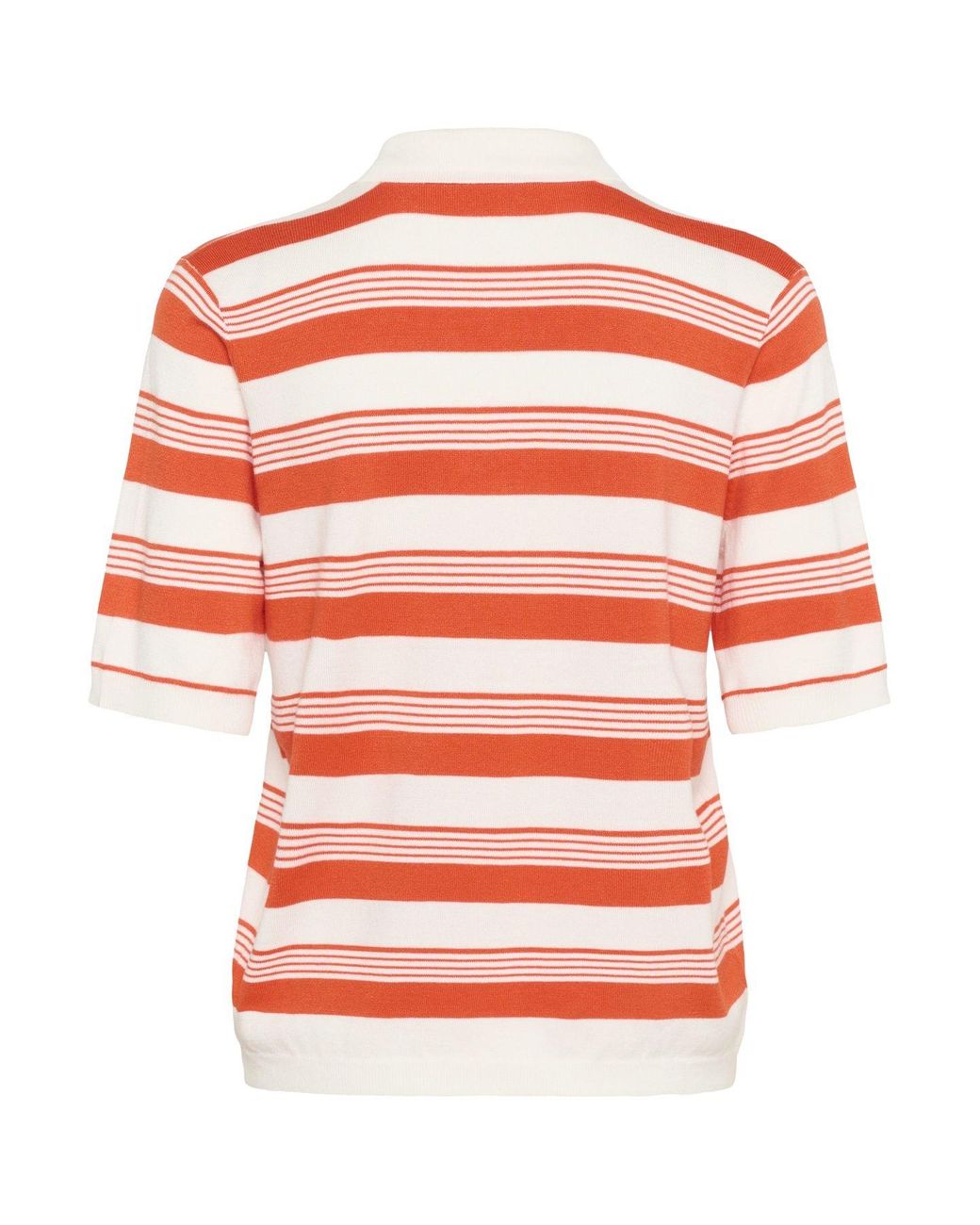 Kaffe Orange Kalizza Polo Pullover Short Sleeves