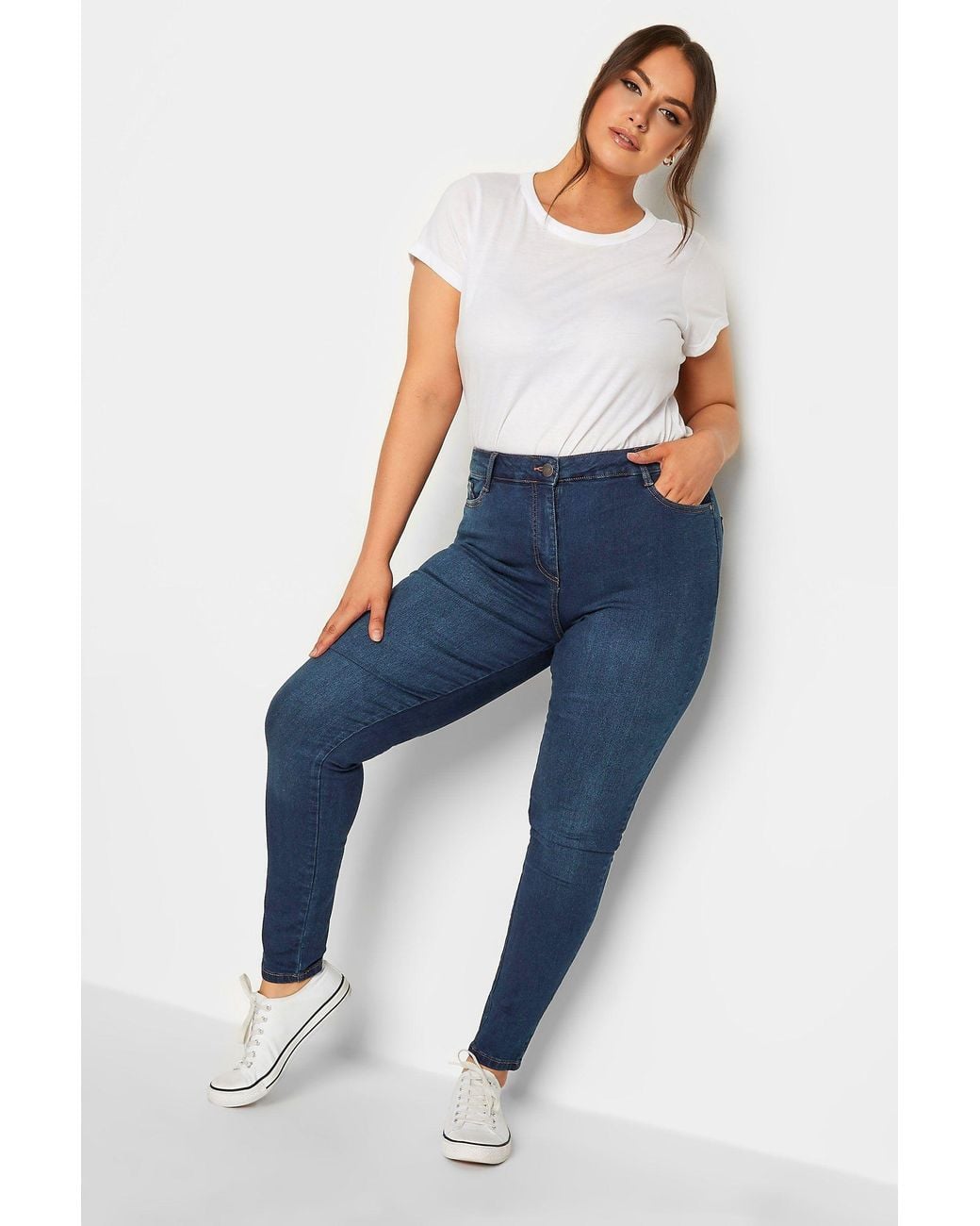 Yours Blue Skinny Ava Jeans