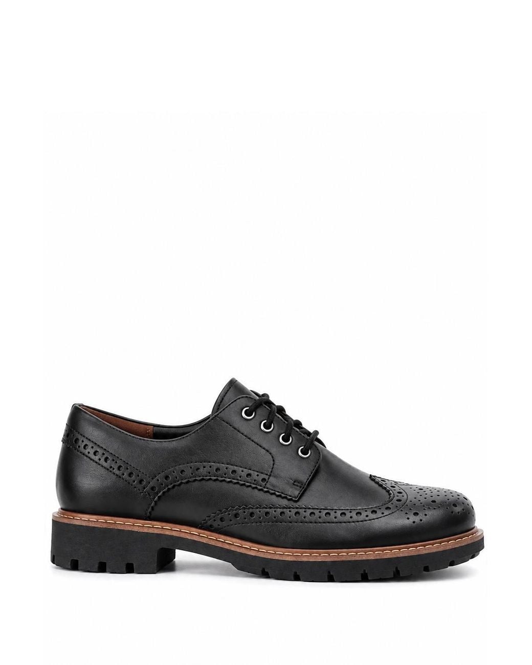 Thomas Blunt Black Formal Leather Brogues Batcombe Wing for men