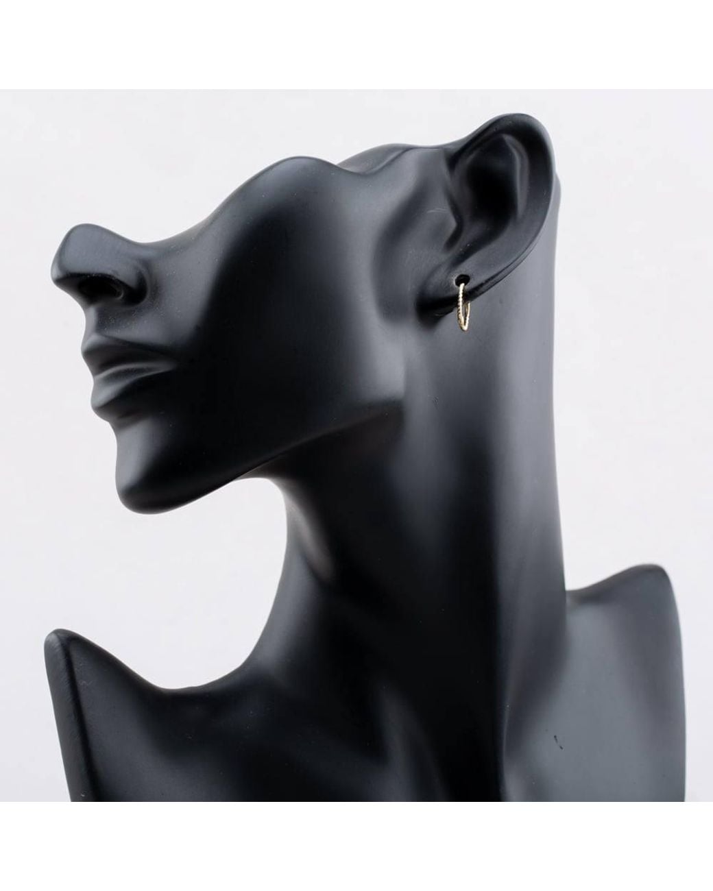 T.H.Baker Metallic 9Ct 10Mm Twist Endless Hoop Earrings 1.51.3196