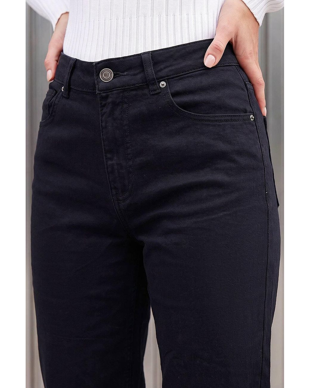 Roman Blue Straight Leg Stretch Jeans