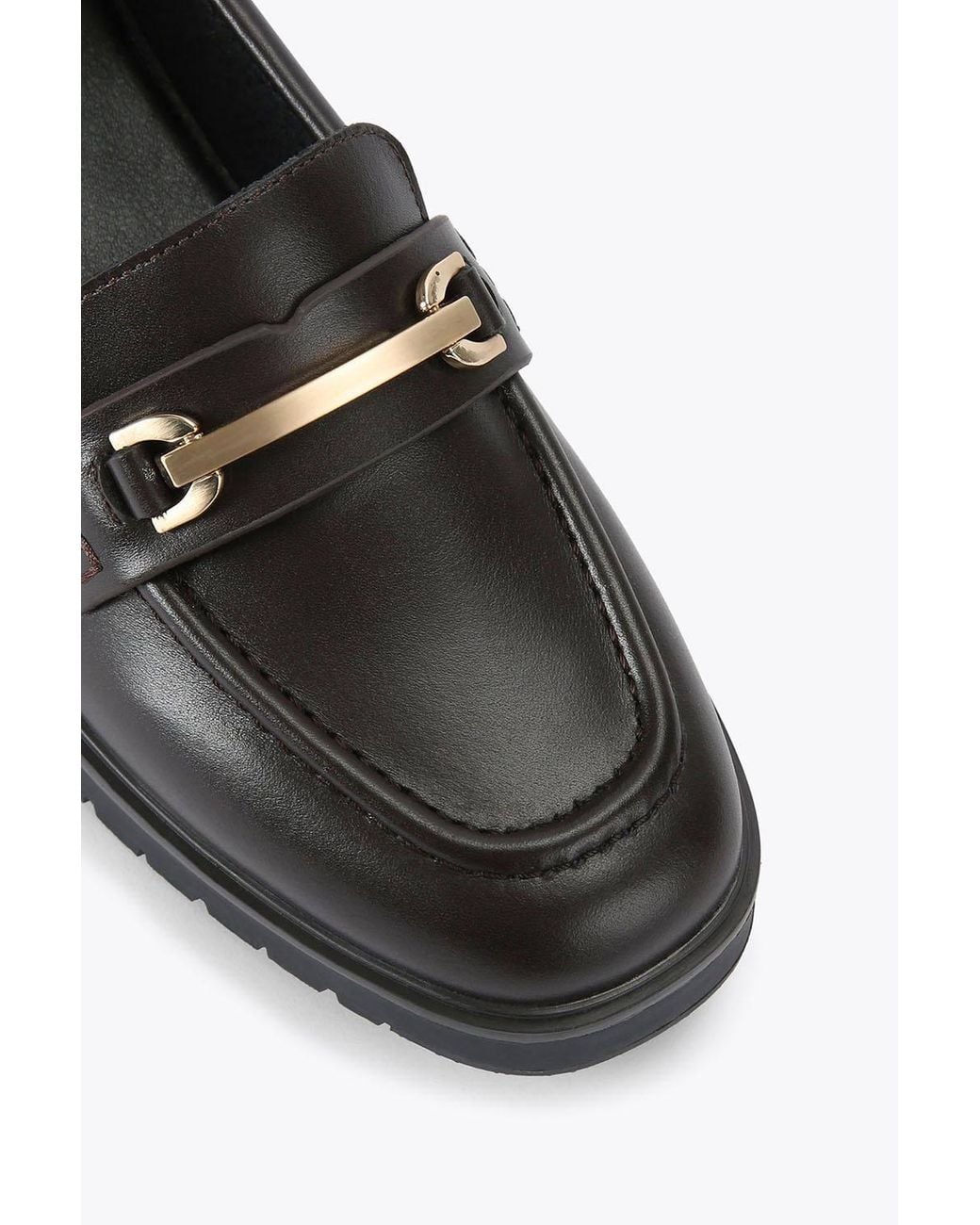 KG by Kurt Geiger Black 'Molly' Leather Flats