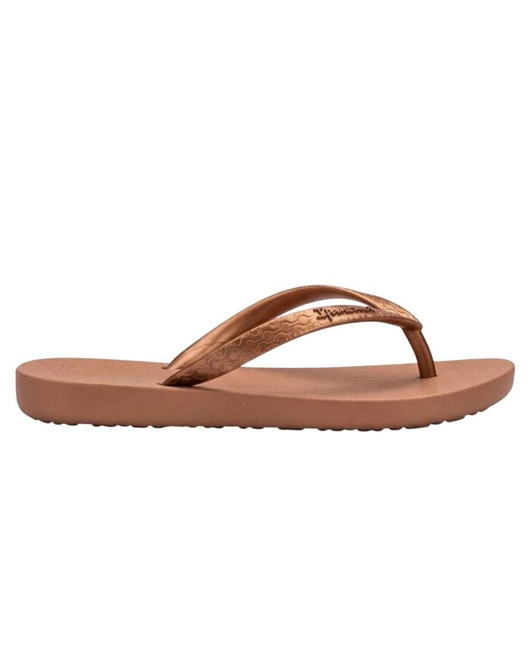 Ipanema Brown Anatomical Moulded Footbed Flat Flip Flops