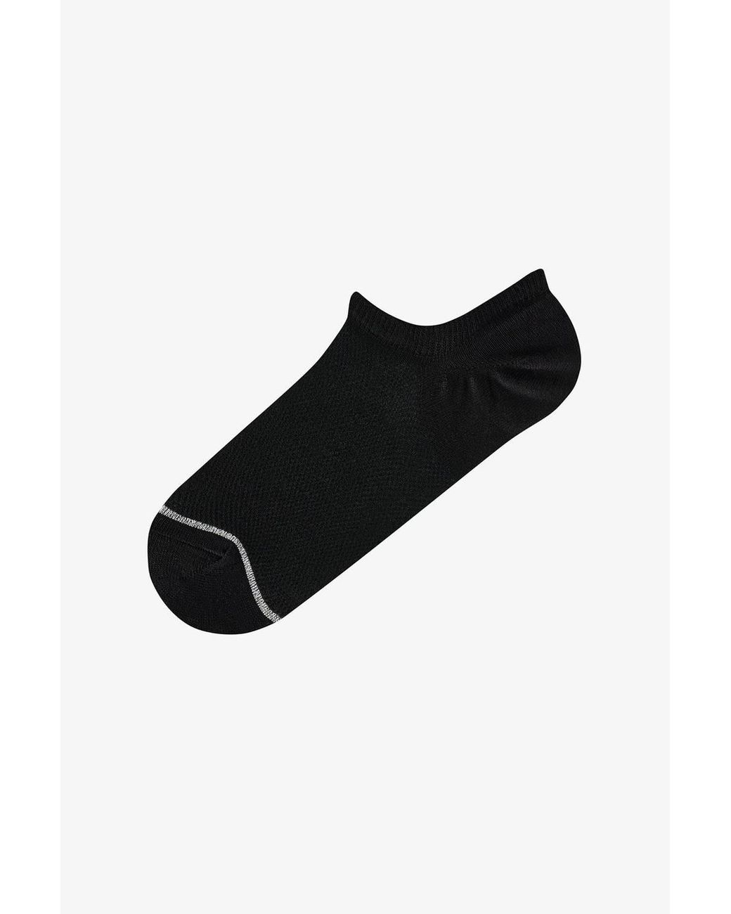 Penti Black Basic Mesh Cotton Sparkly Pair Sneaker Socks