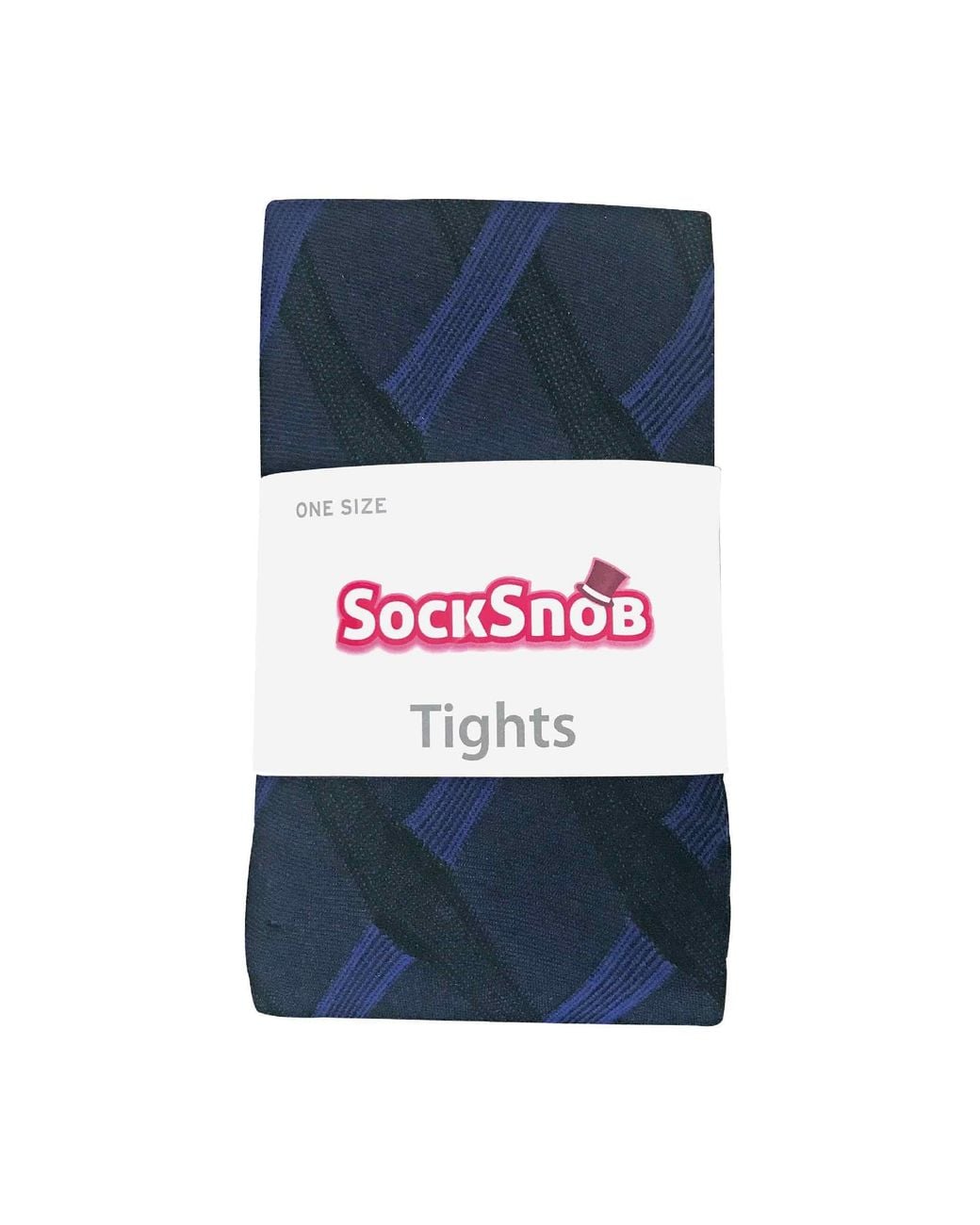 Sock Snob Blue 1 Pack Coloured 80 Denier Opaque Patterned Soft Tights