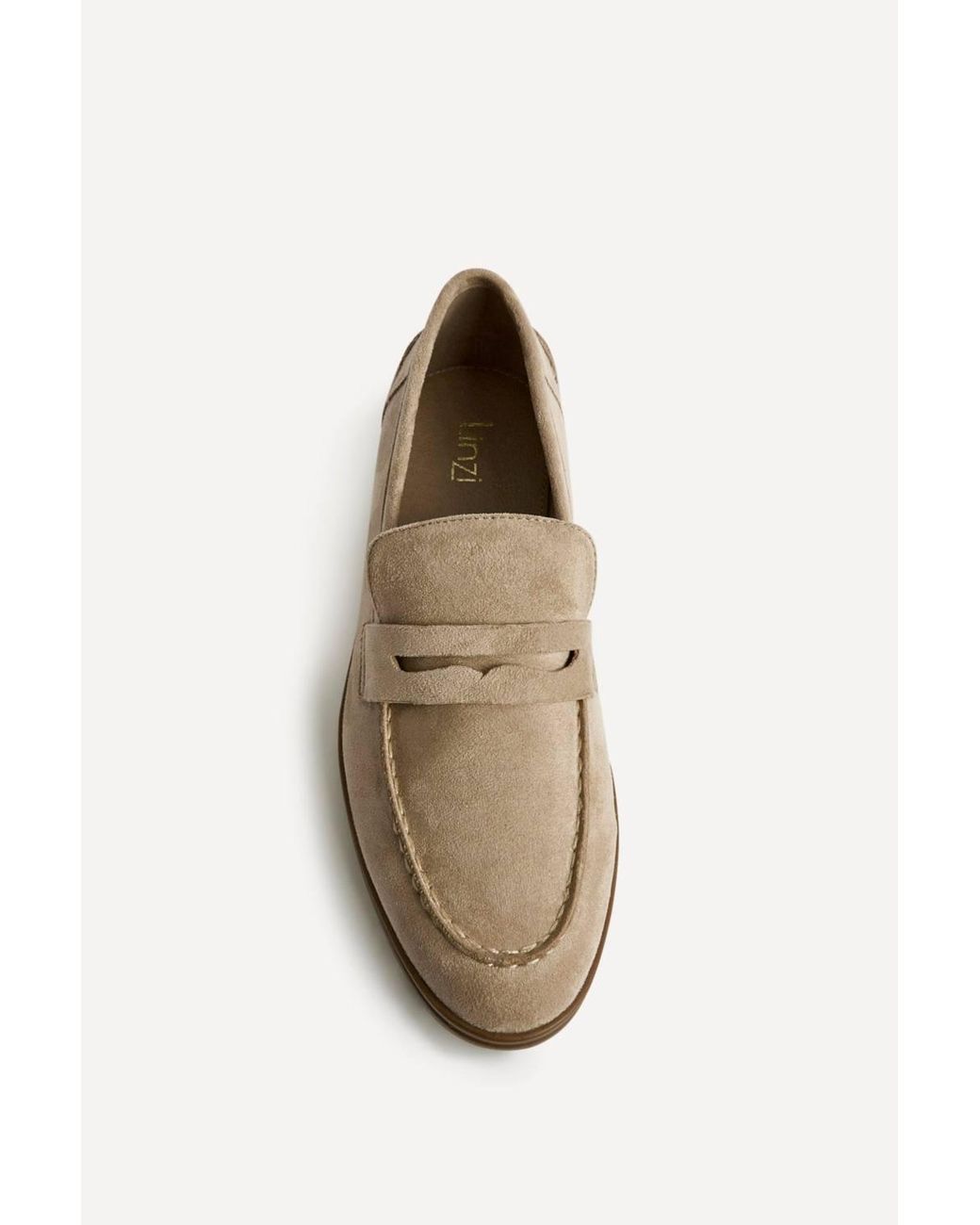 Linzi Natural Review Faux Suede Classic Loafer