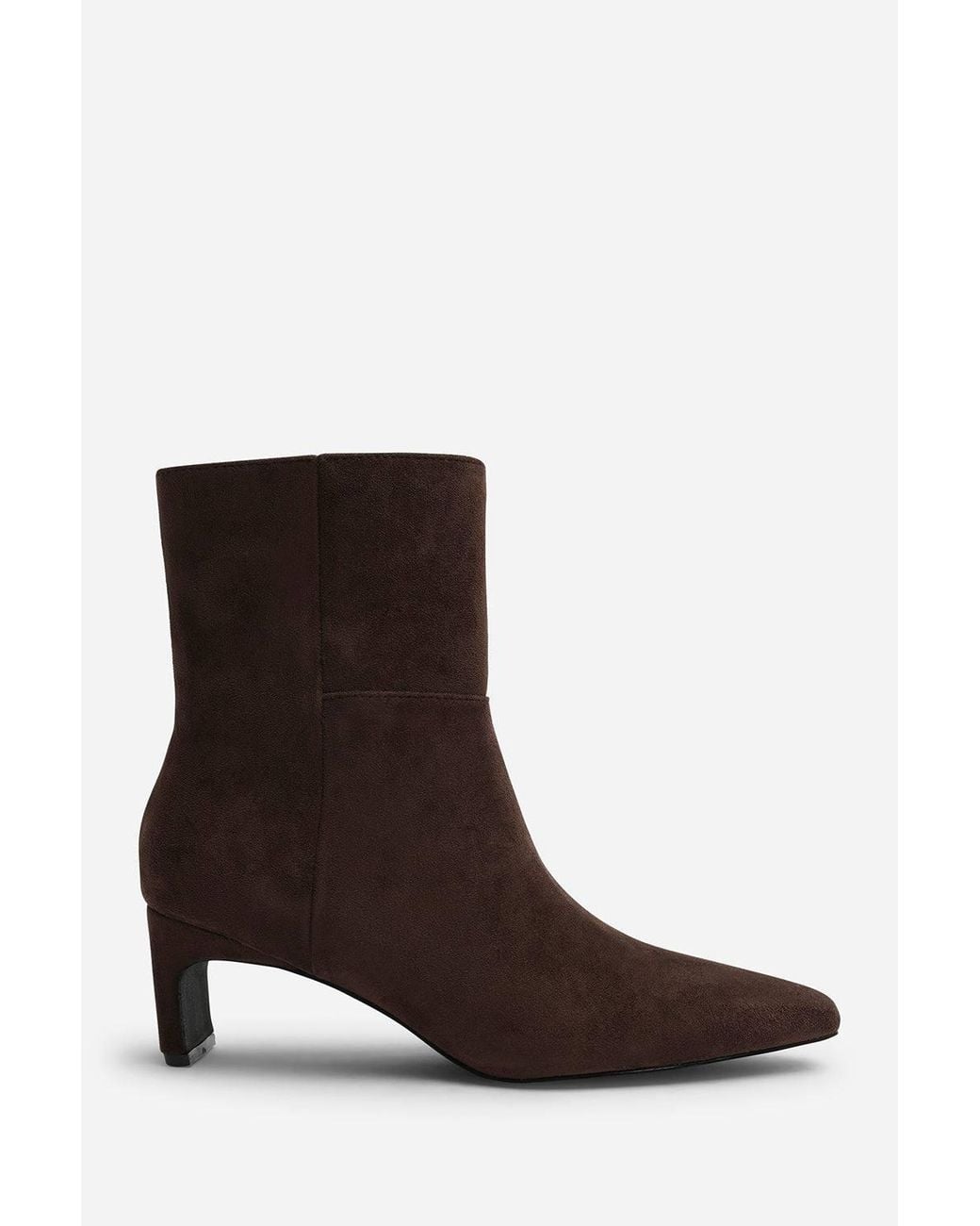 Where's That From Black Hirlis Snipped Toe Heeled Ankle Boot