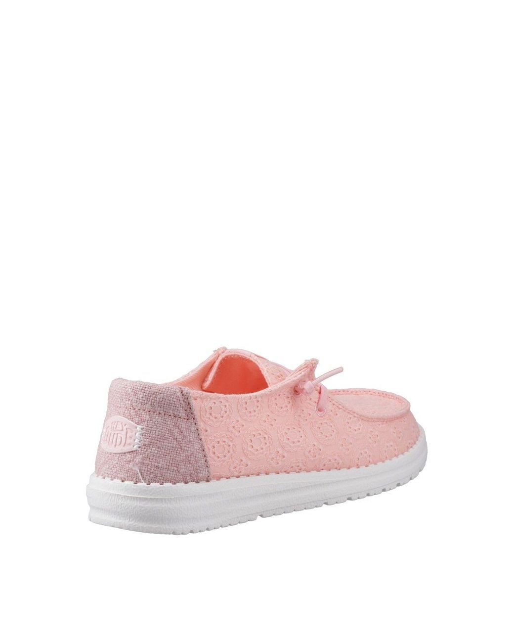 HeyDude Pink Wendy Eyelet Lace Shoes