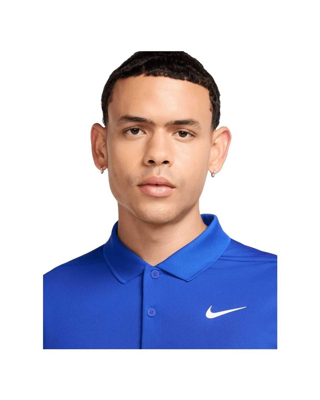 Nike Blue Victory Solid Polo Shirt for men