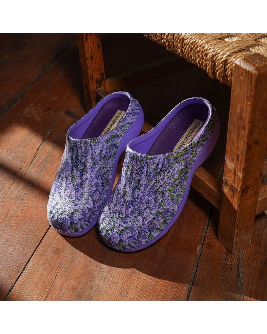 Backdoorshoes Blue Classic Garden Clogs Fields
