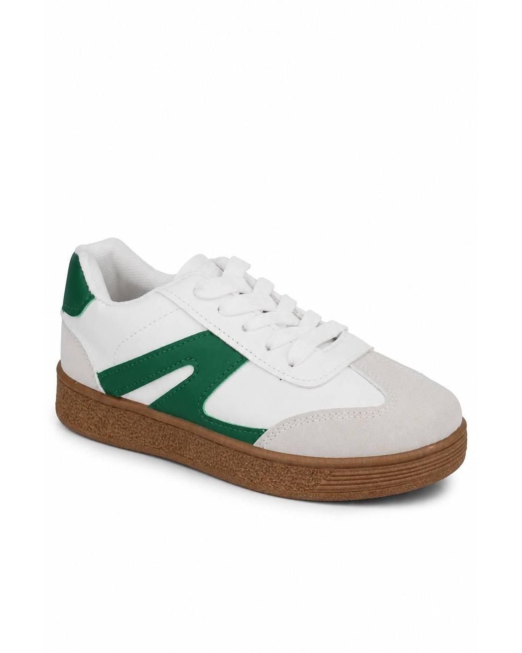 Spot on Multicolor Retro Panel Lace Up Trainers With Gum Sole for men