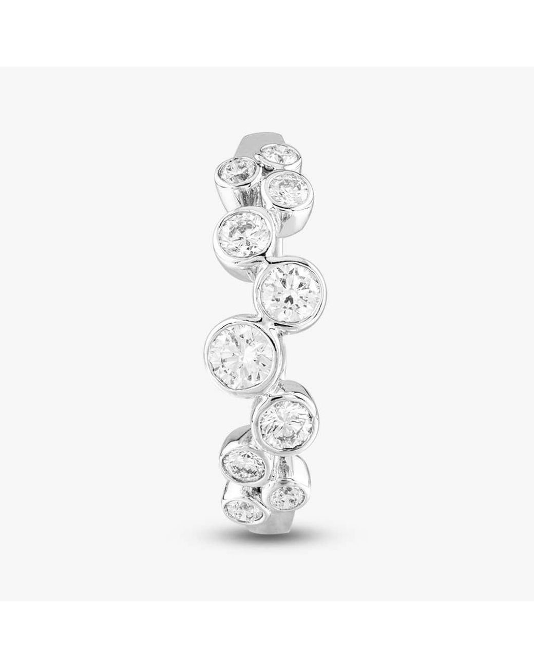 T.H.Baker White 18Ct 0.66Ct Brilliant Cut Diamond Half Eternity Ring R24183Gw18Dd