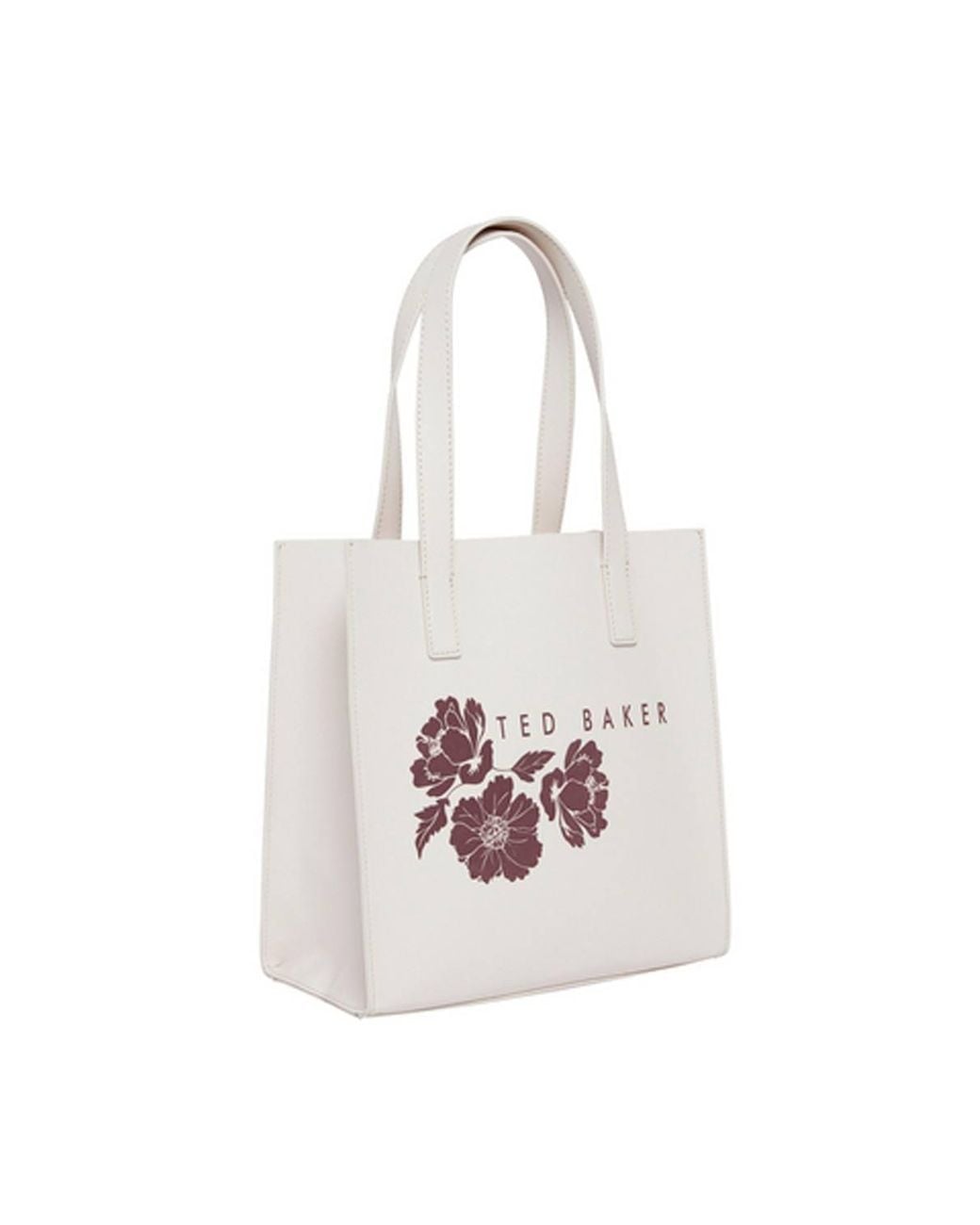 Ted Baker White Ripcon Floral Graphic Small Icon Bag Pl