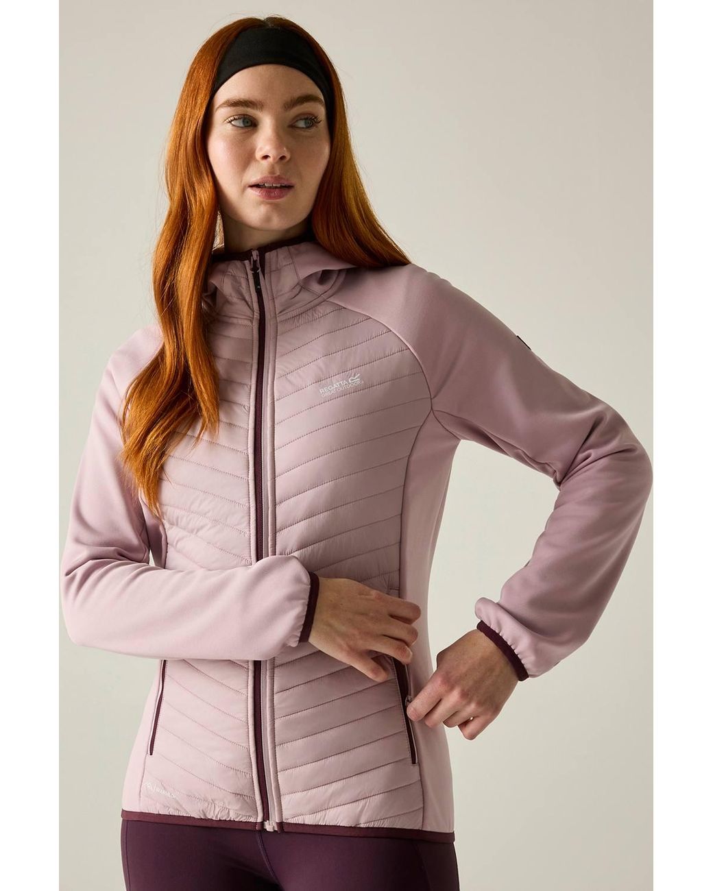 Regatta Pink Andreson Stretch Water-Repellent Hybrid Quilted Jacket