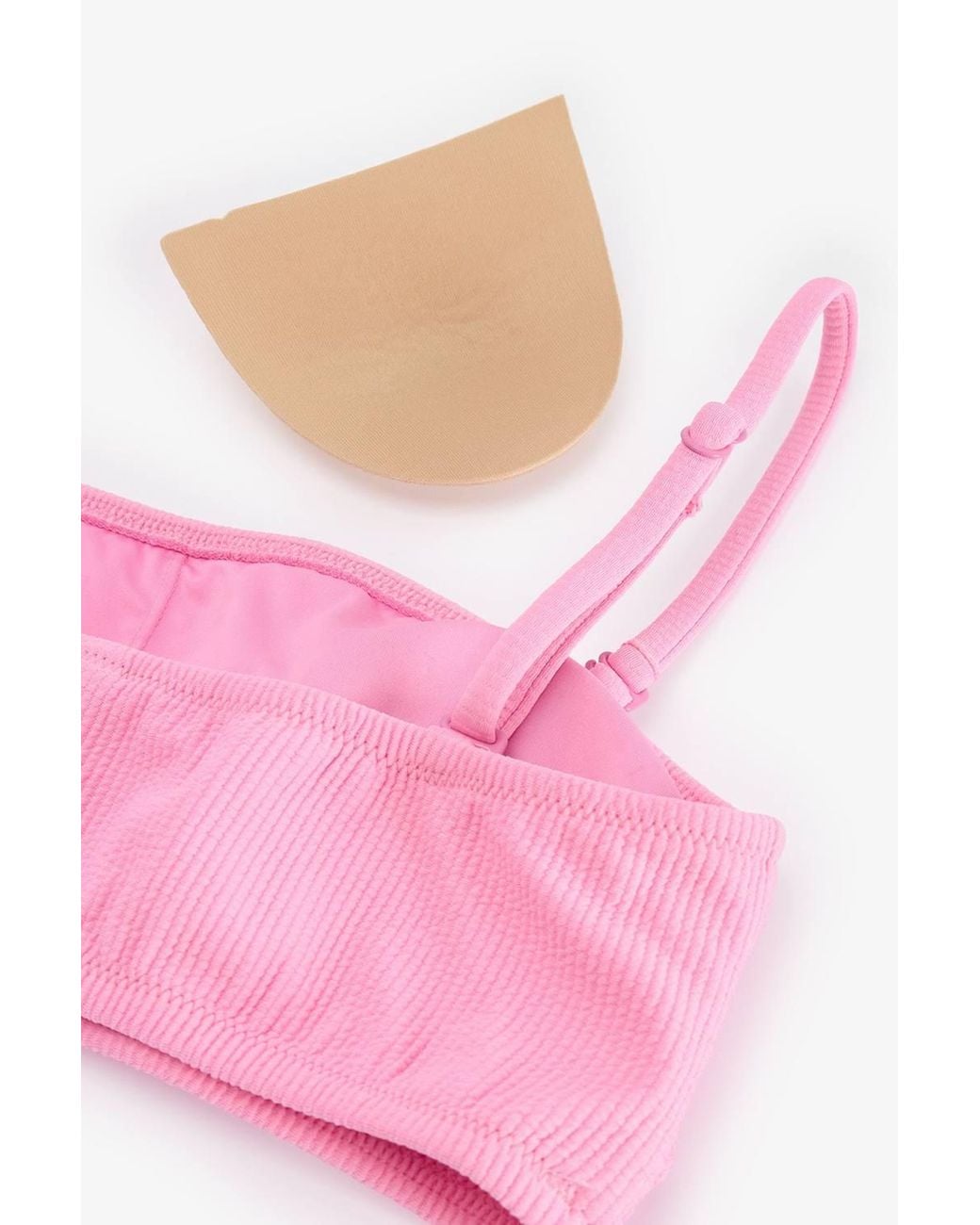 Penti Pink Missa Strapless Textured Bikini Top